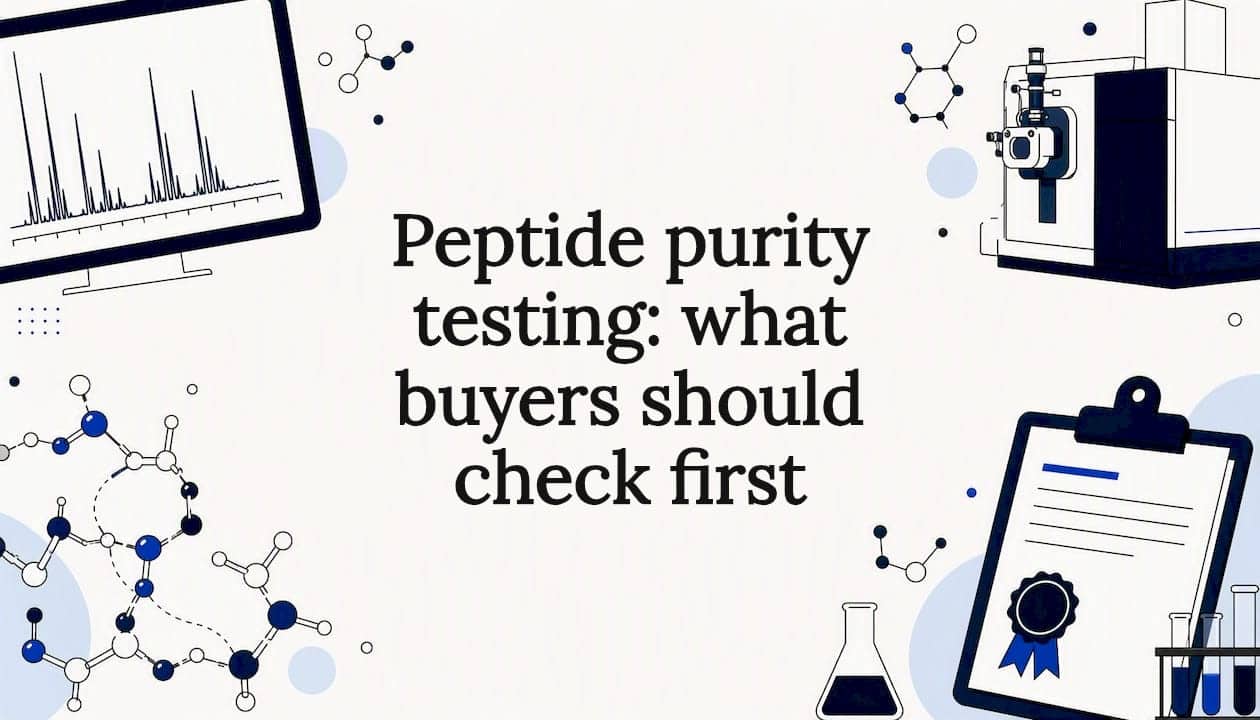 Decorative scientific testing illustration