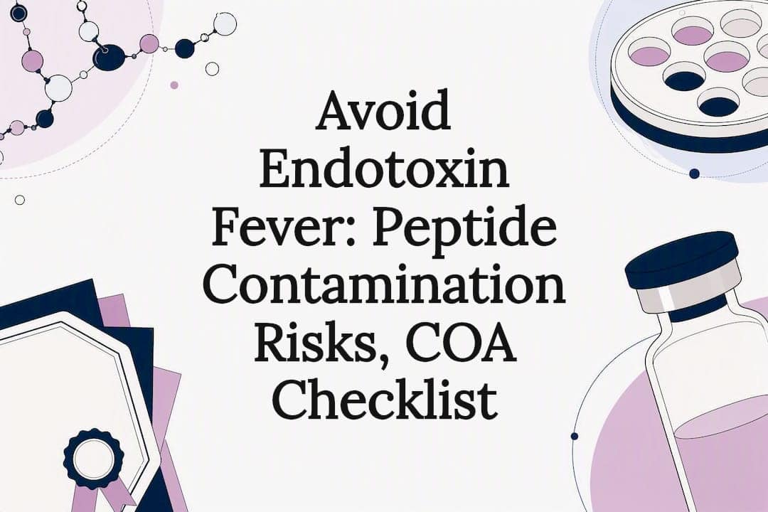 Decorative peptide contamination title card