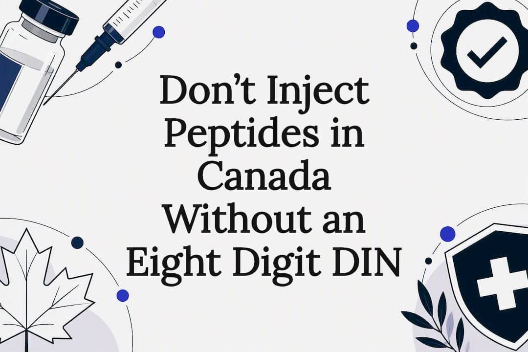 Decorative Canadian peptide regulation title card