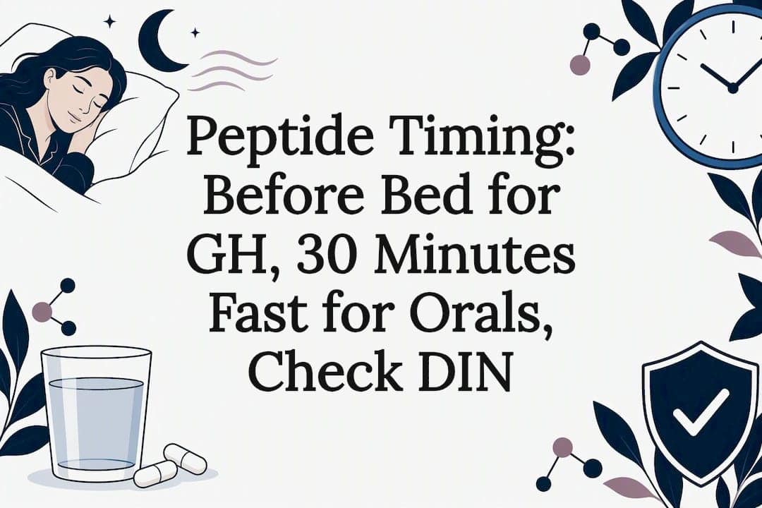 Decorative peptide timing title card