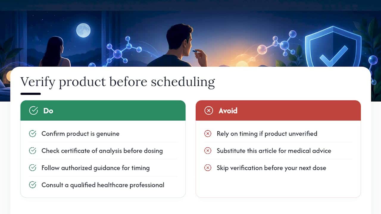 Get your timing right on a product you can actually trust — overview diagram