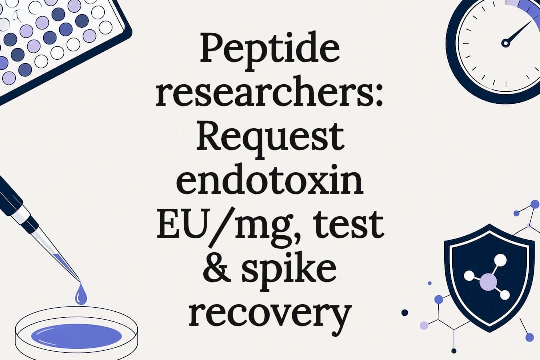 Decorative endotoxin testing title card