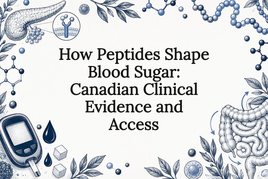 Decorative peptide blood sugar title card