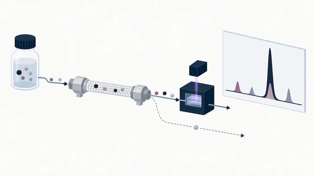 Illustration of HPLC purity measurement limits