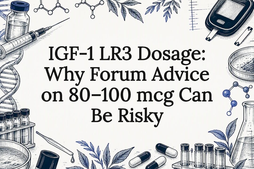 Dosage title card with syringe and glucose meter