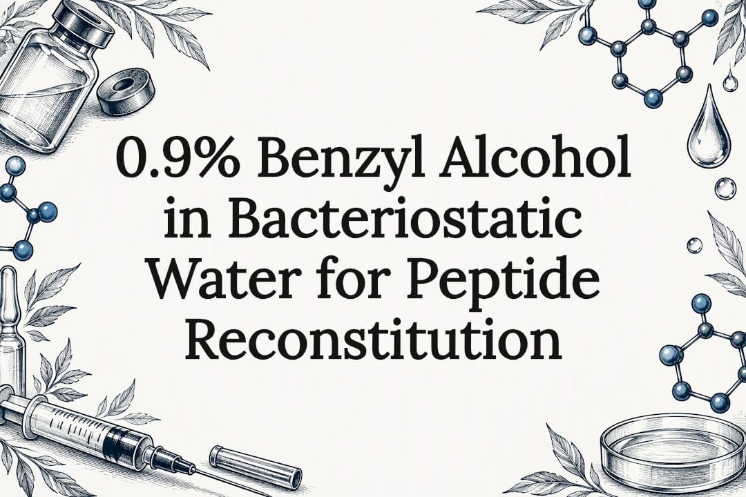 Pencil and ink vial title card illustration