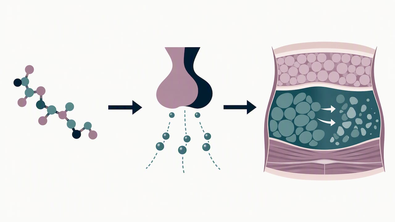 Pulsatile hormone release and selective fat breakdown