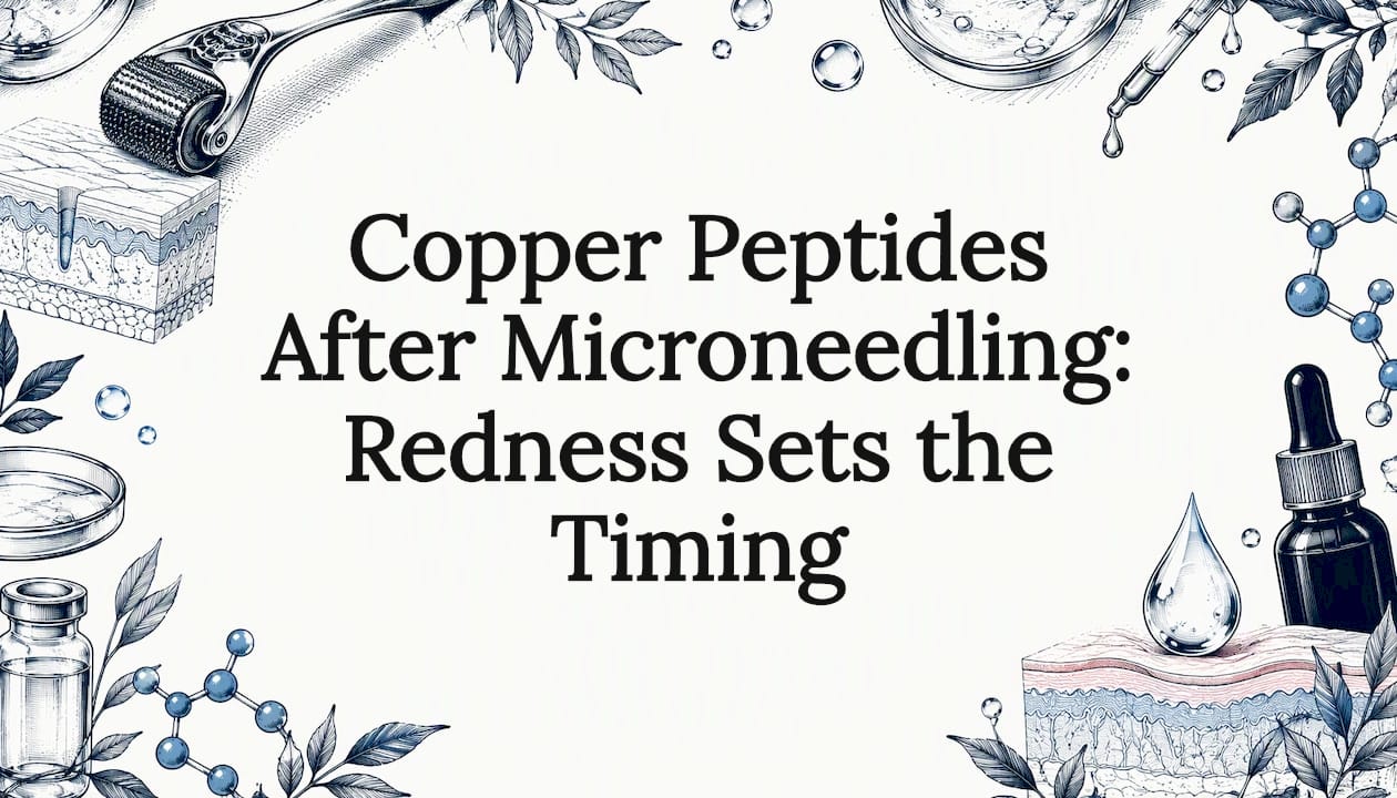 Microneedling and peptide sketch title card
