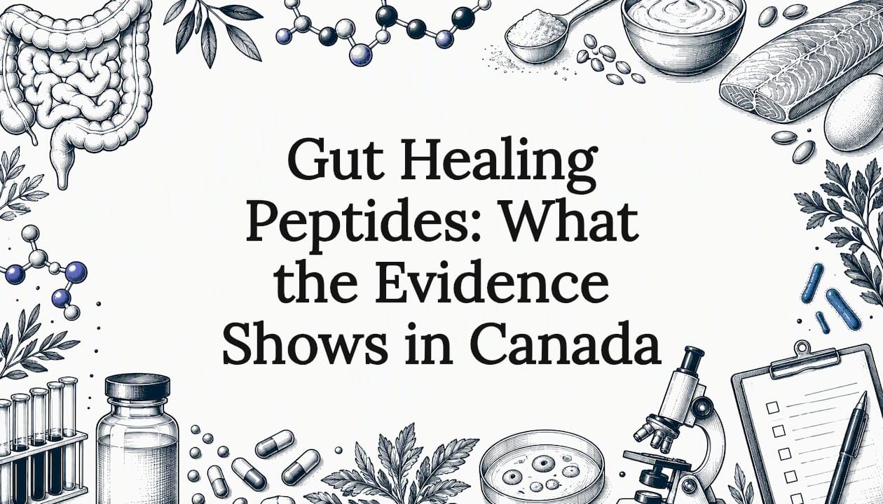 Hand-drawn gut and peptide title card