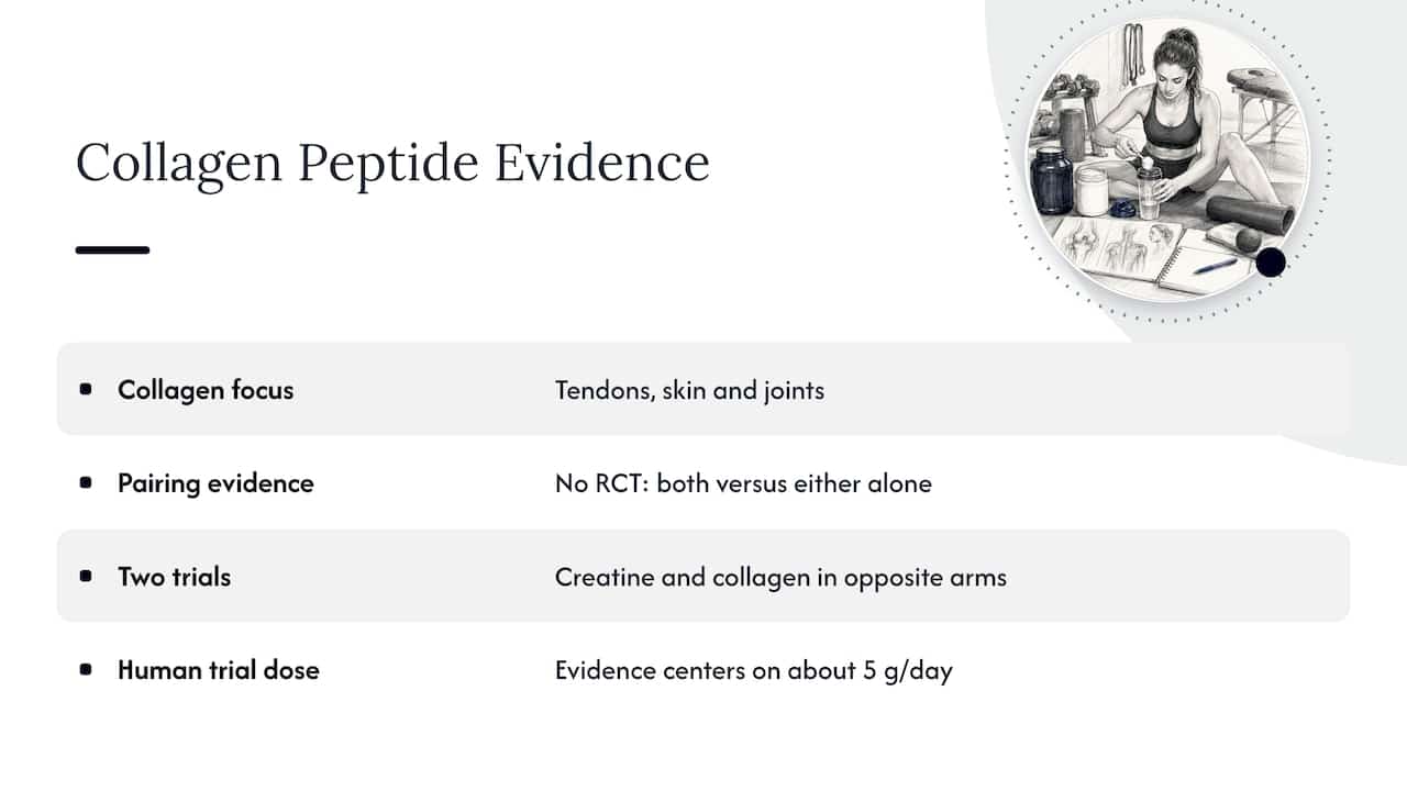 Collagen peptides: a different job — overview diagram