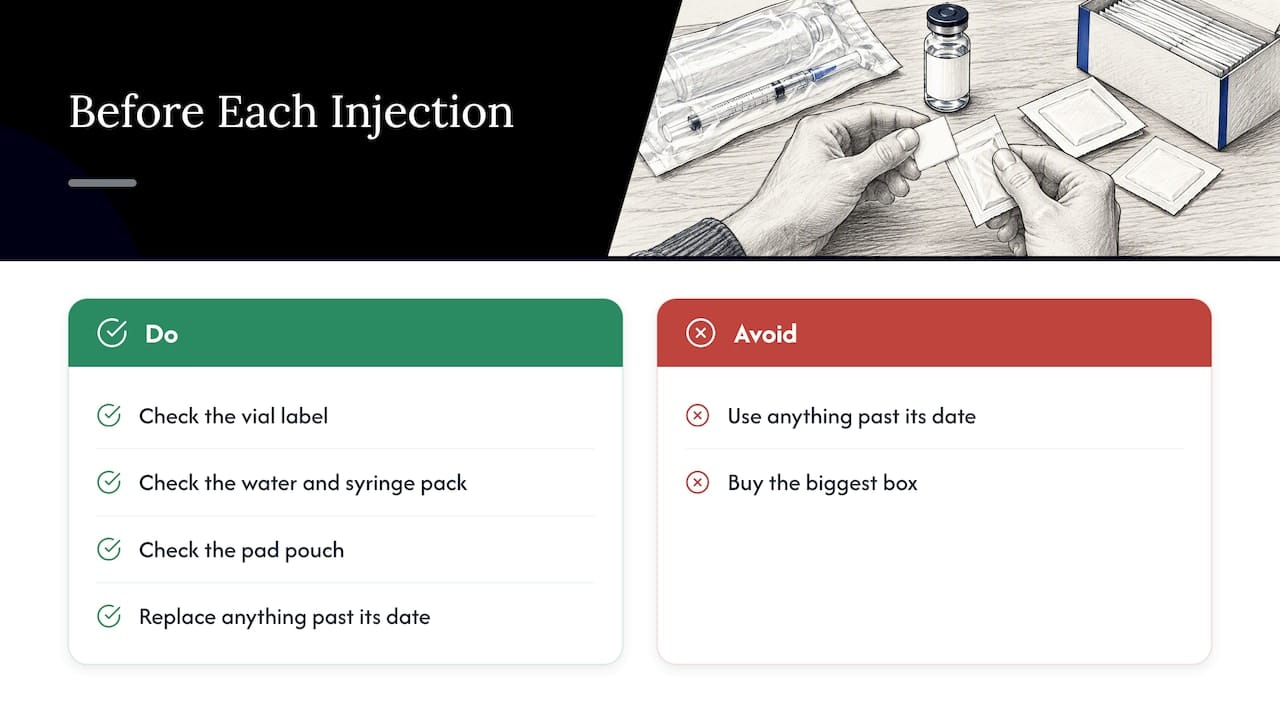 Our view: treat the date as part of the dose — overview diagram