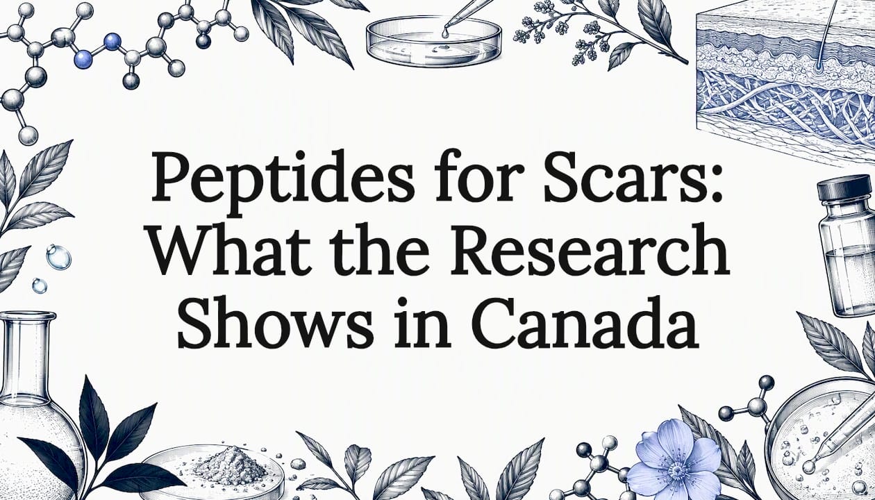 Peptides for scars article title card